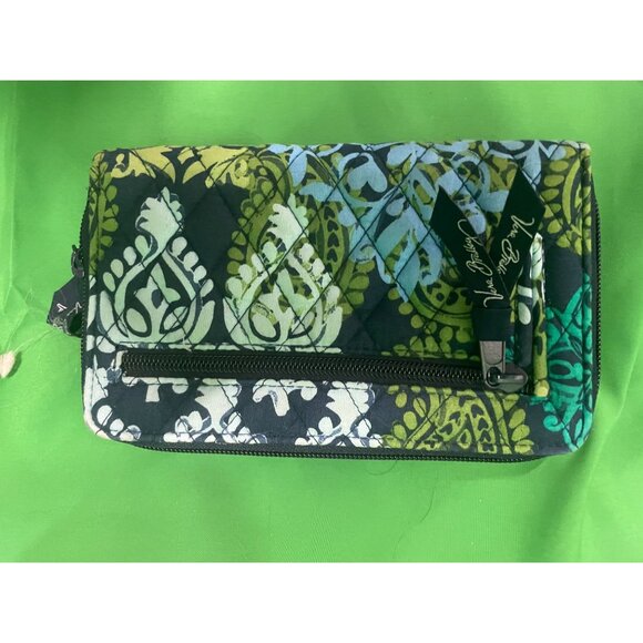 Vera Bradley TRIPLE ZIP HIPSTER CROSSBODY Purse & Turnlock Wallet Caribbean Sea - Picture 6 of 13
